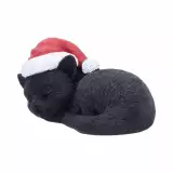 Weihnachtsschmuck Jingle Paws - Sleeping Black Cat in Santa Hat (Nemesis Now) - Anhänger