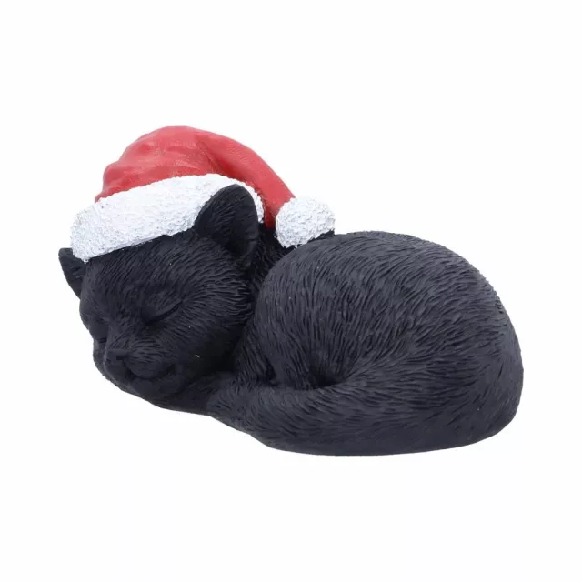 Weihnachtsschmuck Jingle Paws - Sleeping Black Cat in Santa Hat (Nemesis Now) - Anhänger