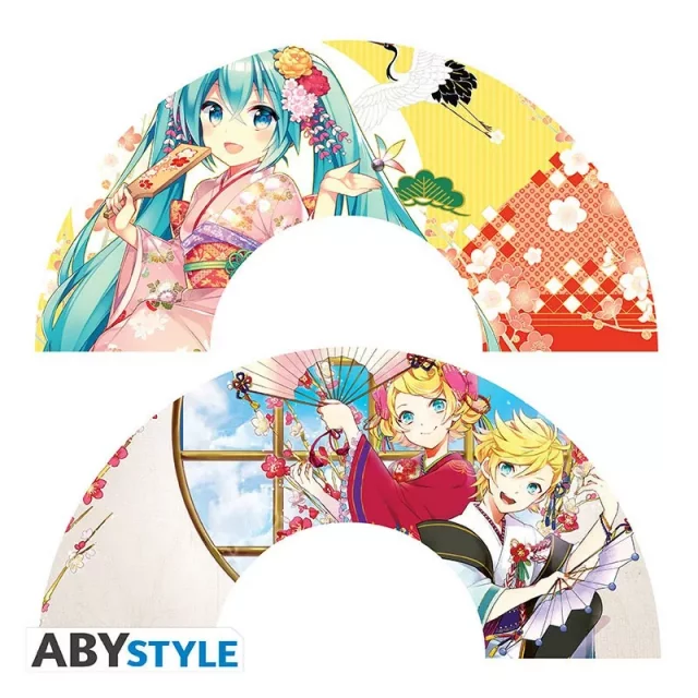 Fächer Hatsune Miku - Hatsune Miku & Twins Kimono - Cosplay