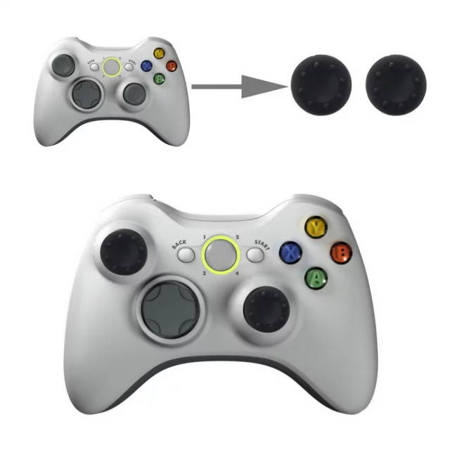 Abdeckungen für Hebel PS4,X360,XBOX1 (Schwarz) (2 Stück) - Zubehör
