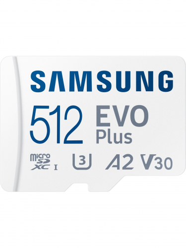 Samsung micro SDXC 512GB EVO Plus Speicherkarte + SD-Adapter (SWITCH)