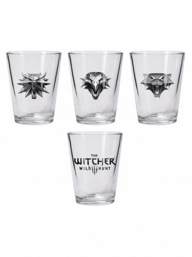 Gläser The Witcher 3: Wild Hunt - Schnapsgläser-Set (4 Stk)