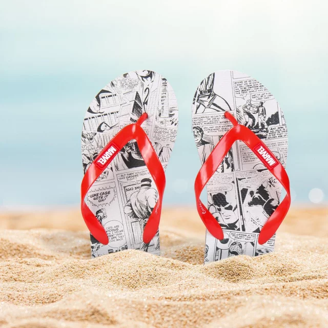 Flip-Flops Marvel - Comic Print - Hausschuhe