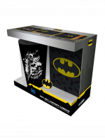 Geschenk-Set DC - Batman (Glas, Anstecknadel und Notizbuch)