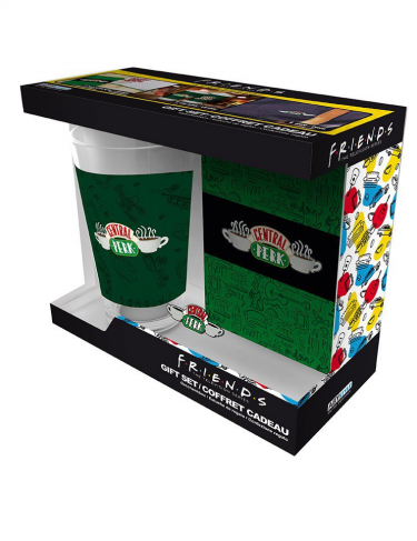 Geschenkset Friends - Central Perk (Glas, Pin und Notizbuch)