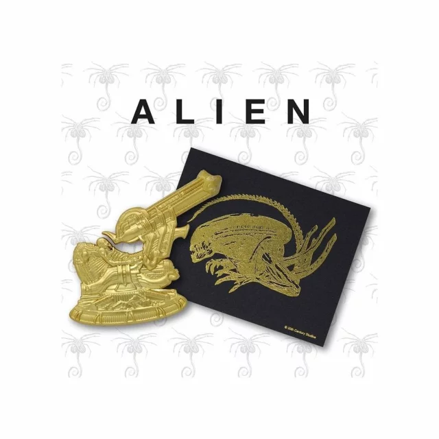 Anstecker Alien - Space Jockey XL (vergoldet) - Stück limitiert