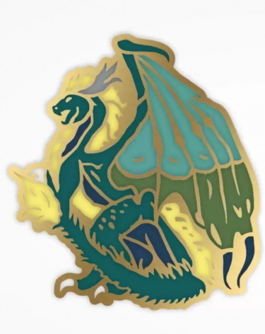 Anstecker Heroes of Might & Magic III - Dragon Pin (Green Dragon)