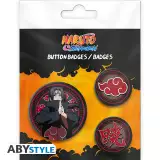 Ansteckpin-Set Naruto Shippuden - Itachi & Akatsuki (3 Stk.) - Anime
