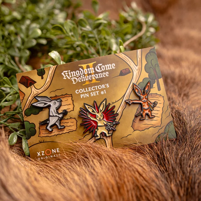 Vorteilhaftes Set von Ansteckern Kingdom Come: Deliverance II - Hasen #1 #2 #3 - Xzone Originals