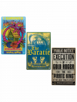 Metallschild One Piece - Tin Sign (3 Stck)