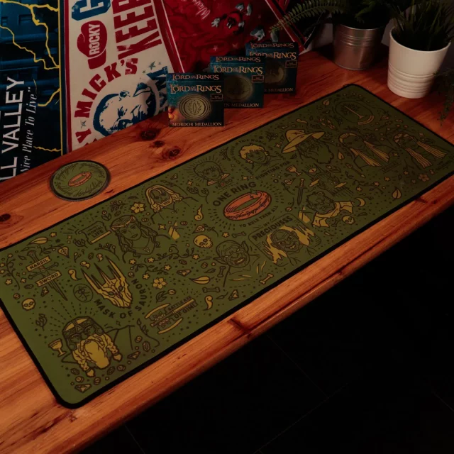 Geschenkset Lord of the Rings - One Ring Desk Pad Set (Mauspad, Untersetzer) - Untertassen