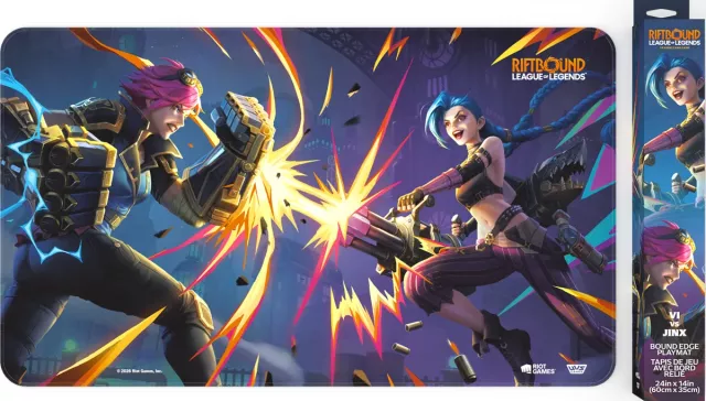 Spielmatte Riftbound TCG - Vi vs Jinx - Riftbound TCG: Vendetta
