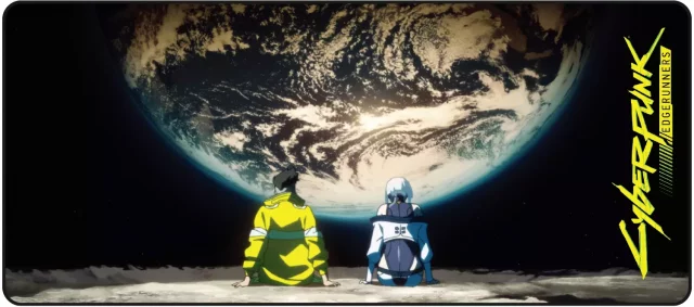 Mauspad Cyberpunk: Edgerunners - Lucy and David on Moon - Anime