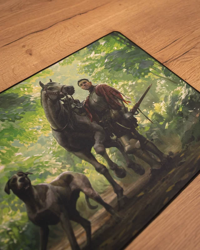 Mauspad Kingdom Come: Deliverance II - Keyart Heinrich und Köter im Wald - Zubehör