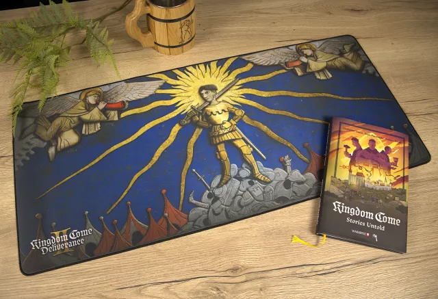 Mauspad Kingdom Come: Deliverance II - A miracle has happened! (89 × 40 cm) - Xzone Originals