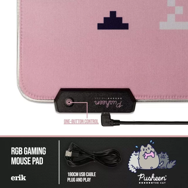 Mauspad Pusheen - Pusheen (RGB-Beleuchtung) (beschädigte Verpackung) - Zubehör