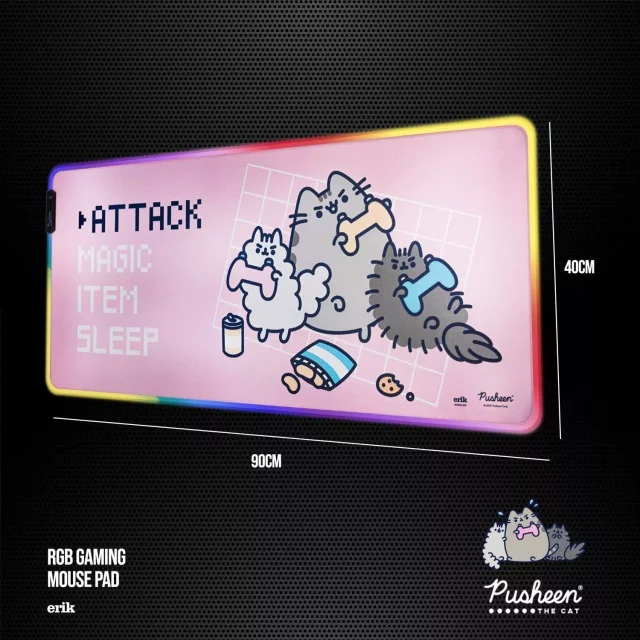 Mauspad Pusheen - Pusheen (RGB-Beleuchtung) (beschädigte Verpackung) - Zubehör