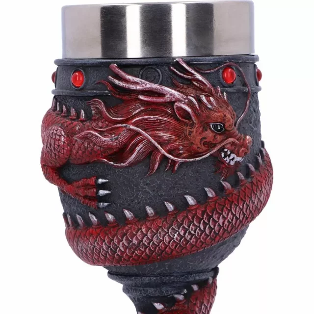 Kelch Dragon Coil Goblet Red (Nemesis Now) - Tassen