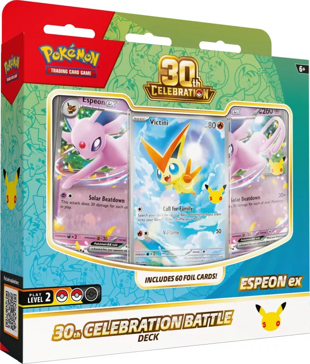 Kartenspiel Pokémon TCG: 30th Celebration - Battle Deck: Espeon ex (ENGLISCHE VERSION) - TCG Sammelkartenspiel