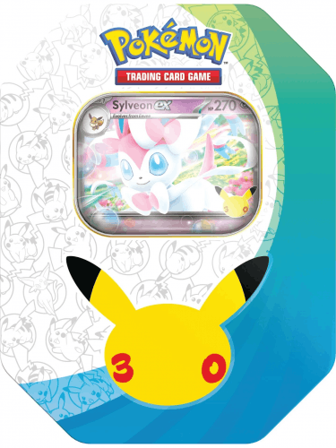 Kartenspiel Pokémon TCG: 30th Celebration - Celebration Tin Sylveon ex (ENGLISCHE VERSION)