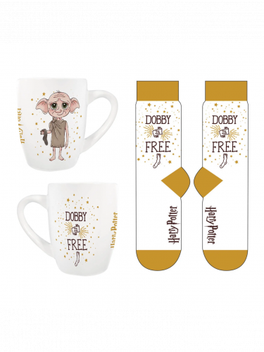 Geschenkset Harry Potter - Dobby Tasse und Damen Socken