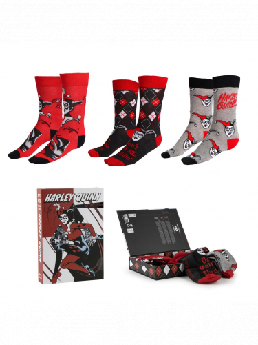 Socken DC Comics - Harley Quinn (Größe 36/43) (3 Paar)