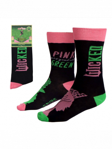 Socken Wicked - Pink & Green (Größe 36/43)
