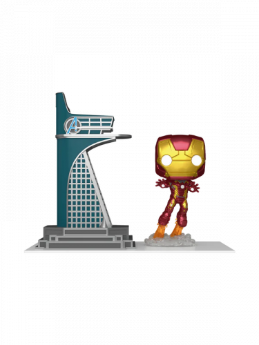 Figur Avengers - Avengers Tower & Iron Man (Glühende) (Funko POP! Town 35)