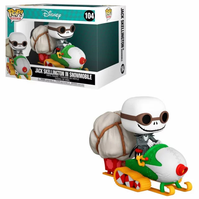 Figur Disney - Jack Skellington in Snowmobile (Funko POP! Rides 104) - Disney-Klassiker