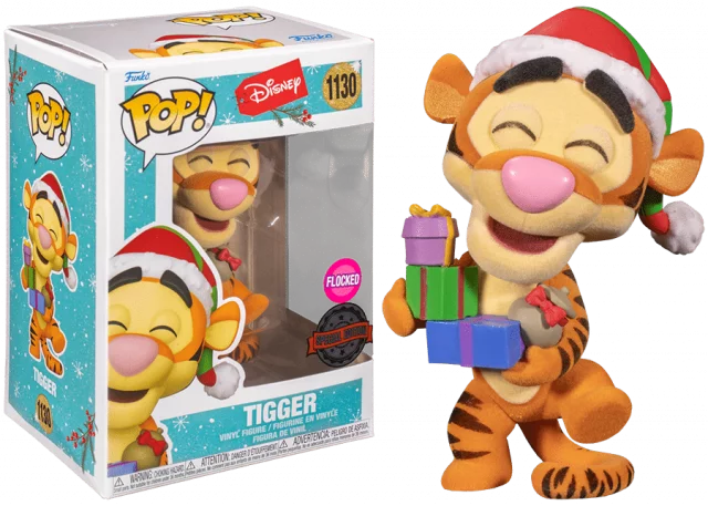 Figur Disney - Tiger Holiday Flocked Special Edition (Funko POP! Disney 1130) - Disney-Märchen