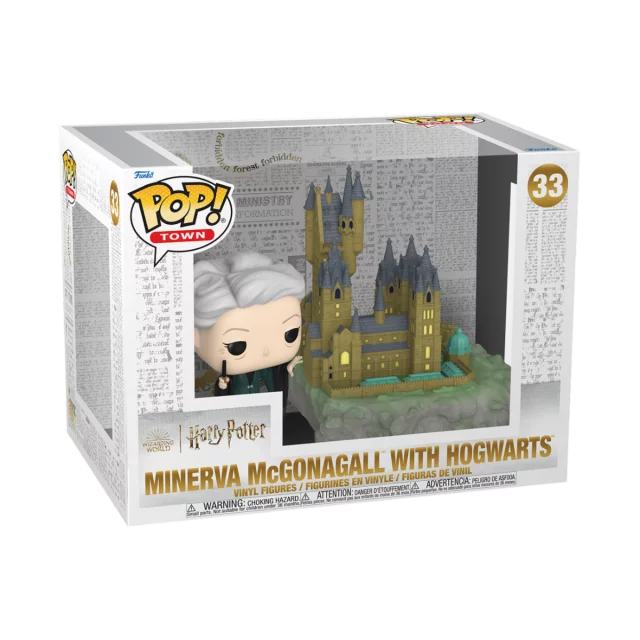 Figur Harry Potter - Minerva McGonagall with Hogwarts (Funko POP! Town 33)