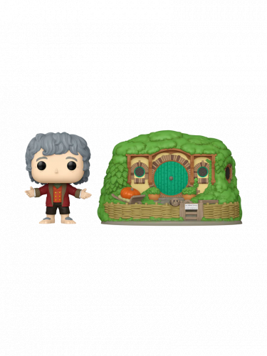 Figur Lord of the Rings - Bilbo Baggins With Beutelsend (Funko POP! Town 39) (beschädigte Verpackung)