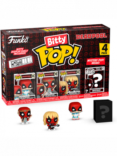 Figur Marvel - Deadpool Sleepover 4-pack (Funko Bitty POP)