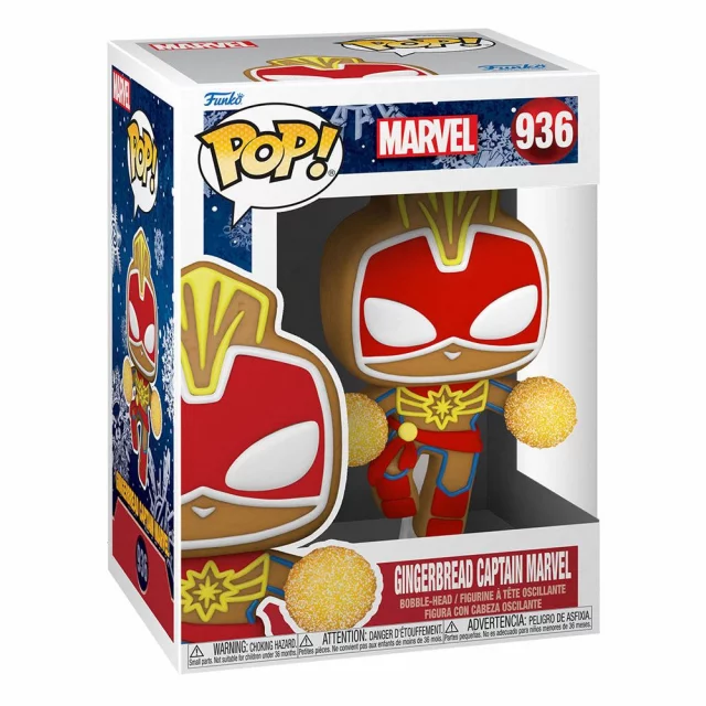 Figur Marvel - Gingerbread Captain Marvel (Funko POP! Marvel 936) - Avengers
