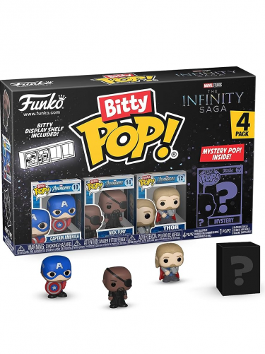 Figur Marvel - Infinity Saga Captain America 4-pack (Funko Bitty POP)