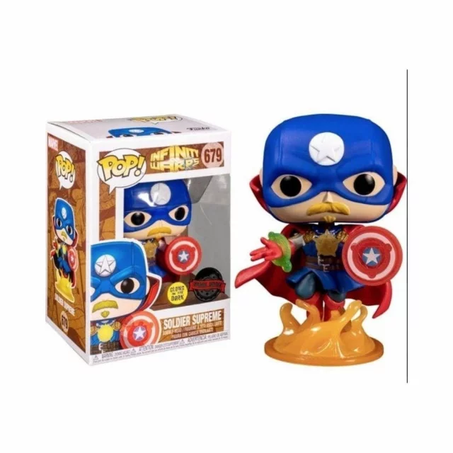 Figurka Marvel: Infinity Warps - Soldier Supreme Glow in the Dark (Funko POP! Marvel 679) (poškozený obal)