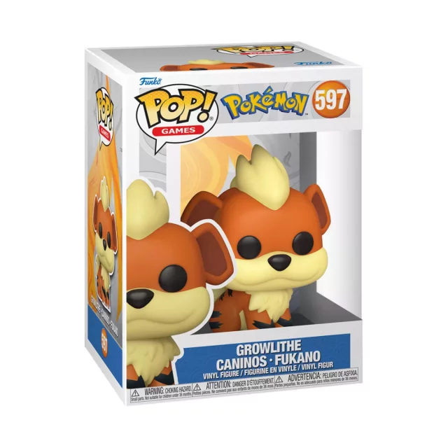 Figur Pokémon - Growlithe (Funko POP! Games 597) (beschädigte Verpackung)