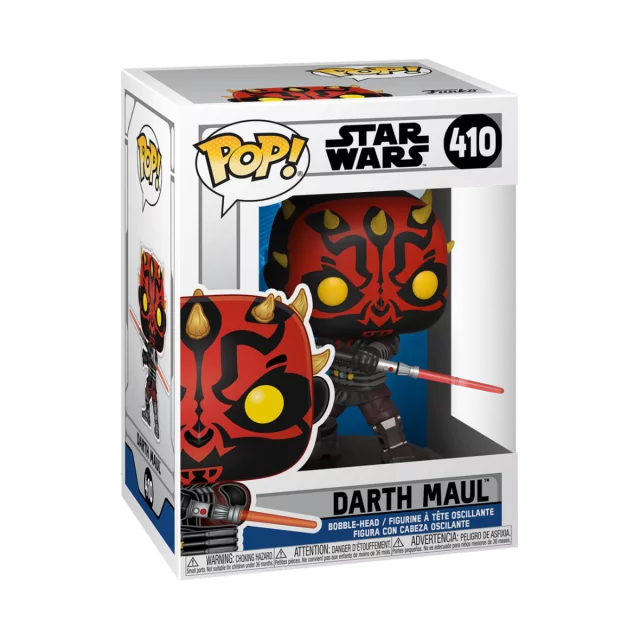 Figurka Star Wars: Clone Wars - Darth Maul (Funko POP! Star Wars 410) (poškozený obal)