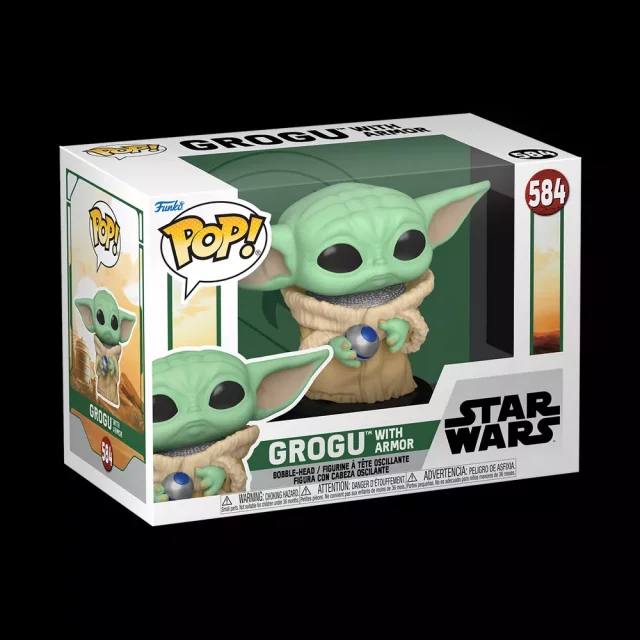 Figur Star Wars: The Book of Boba Fett - Grogu with Armor (Funko POP! Star Wars 584)