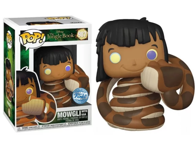 Figur The Jungle Book - Mowgli with Kaa (Funko POP! Disney 987) (beschädigte Verpackung) - Disney-Märchen