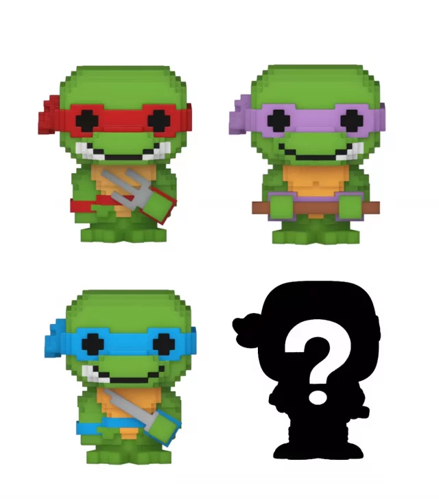 Ninja Turtles Figur- 8-Bit 4-pack (Funko Bitty POP) - Teenage Mutant Ninja Turtles