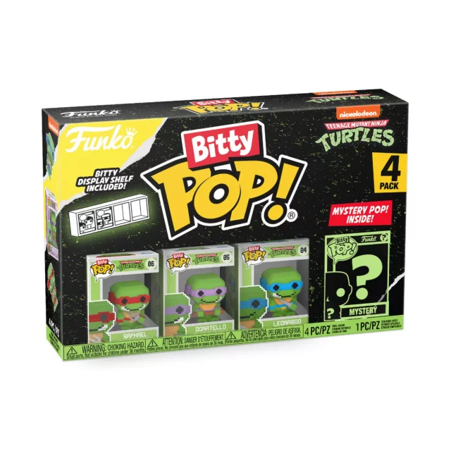 Ninja Turtles Figur- 8-Bit 4-pack (Funko Bitty POP) - Funko POP!