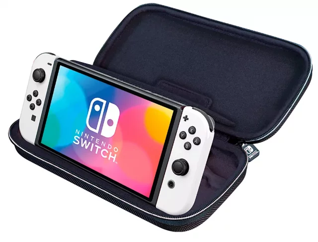 Luxuriöse Hülle für Nintendo Switch weiß und schwarz (Switch & Lite & OLED Model) - Zubehör