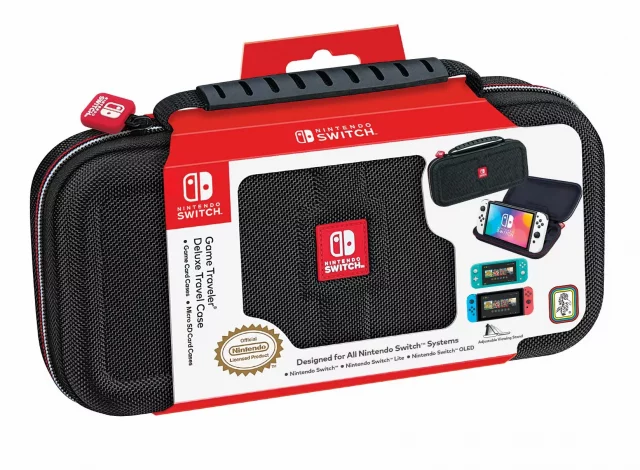 Luxuriöse Hülle für Nintendo Switch schwarz (Switch & Lite & OLED Model) - Zubehör