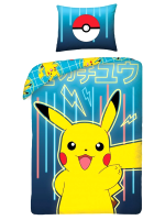 Bettwäsche Pokémon - Pikachu blau