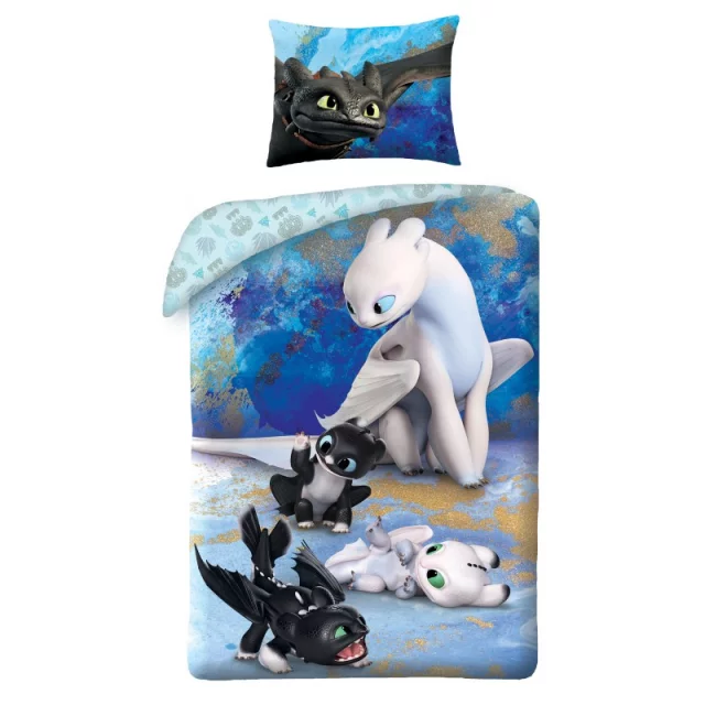Bettwäsche Drachenzähmen leicht gemacht - Toothless and Kids - How To Train Your Dragon