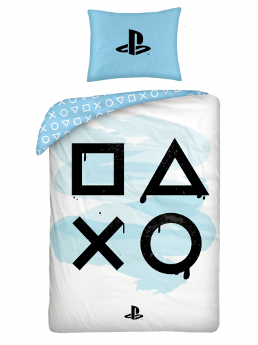 Bettwäsche PlayStation - Buttons (weiß)