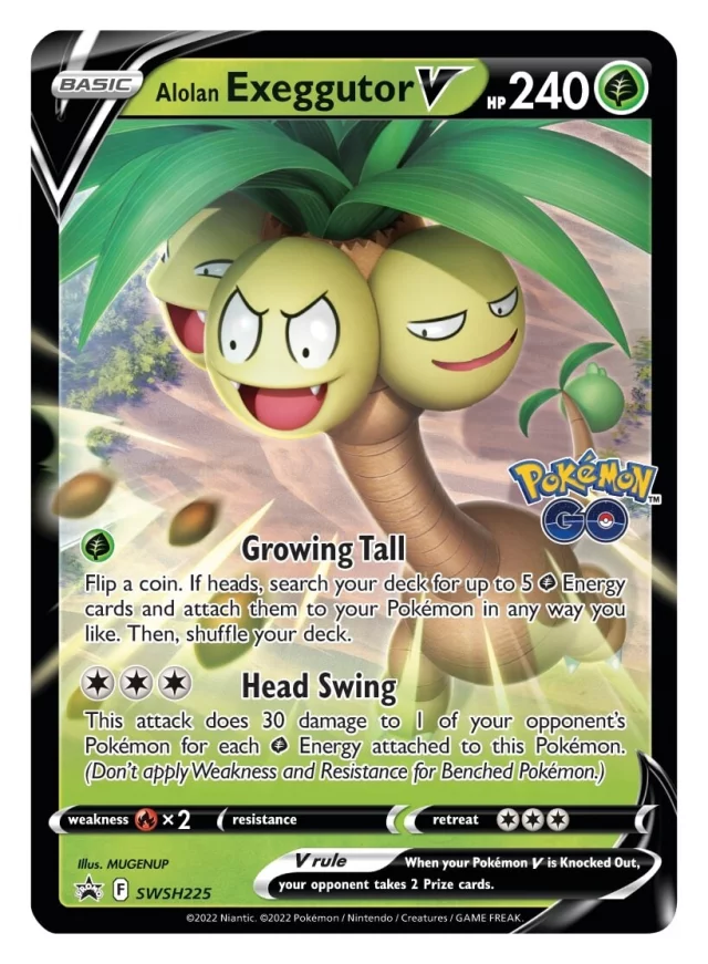 Kartenspiel Pokemon TCG: Pokemon GO - Alolan Exeggutor V Sammlung (ENGLISCHE VERSION) - TCG Sammelkartenspiel