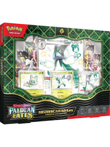 Kartenspiel Pokémon TCG: Scarlet & Violet Paldean Fates - Premium Collection: Meowscarada ex (ENGLISCHE VERSION)