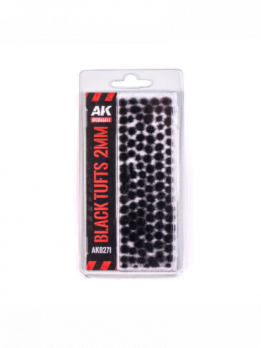 Modellbau  VegetationAK - Black Fantasy tufts (2 mm)